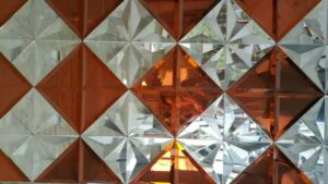 Glass edge grinding effect picture