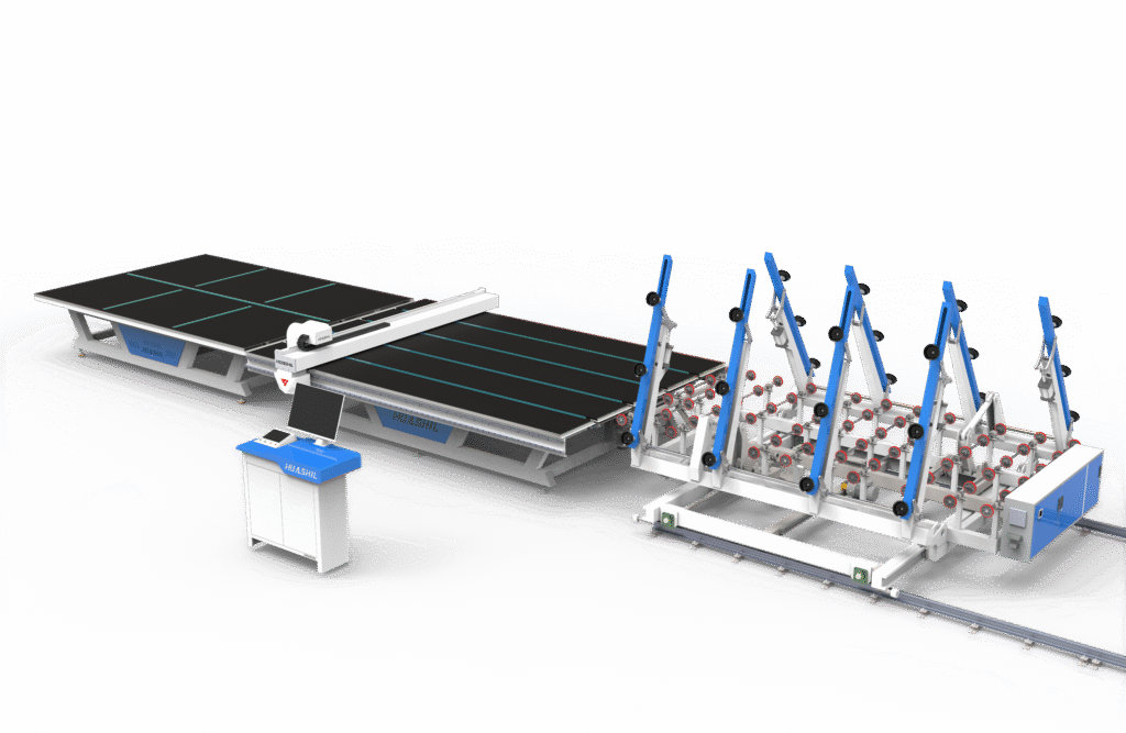 Glass cutting line exterior view