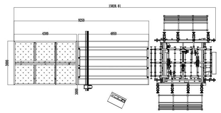 glass cutting line installation